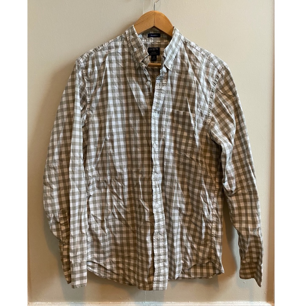 J Crew checkered men’s shirt